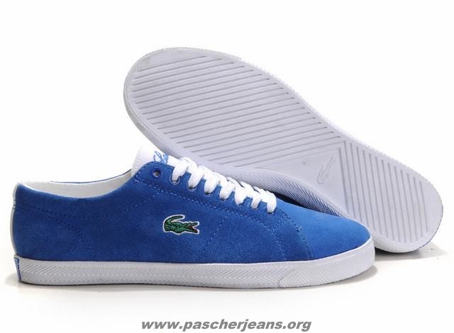 lacoste chaussure bleu