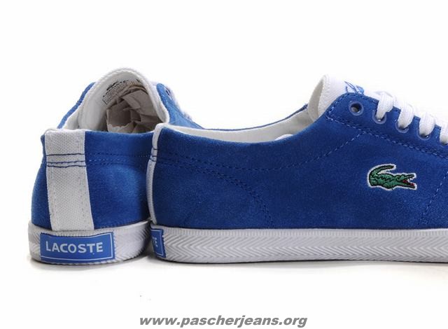 lacoste chaussure bleu