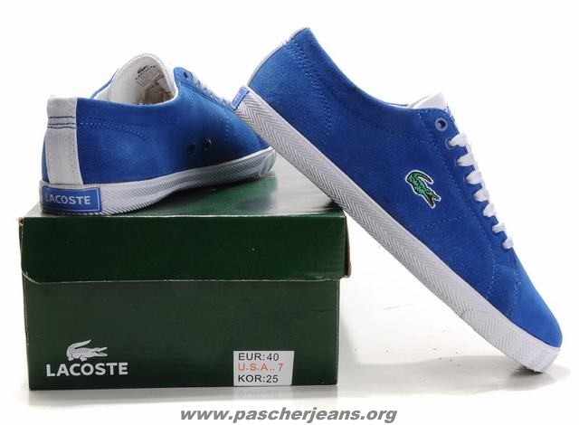 lacoste bleu chaussure